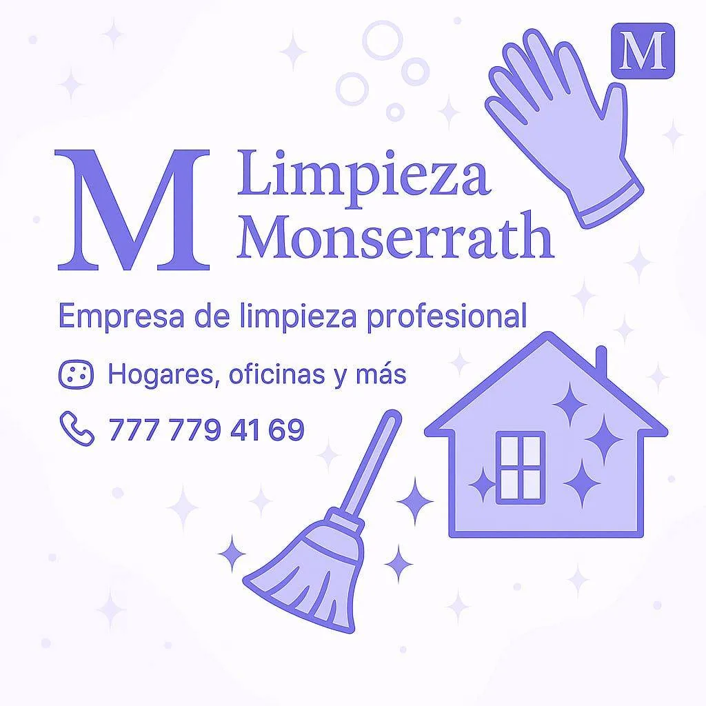 Tarjeta de marca Limpieza Monserrath